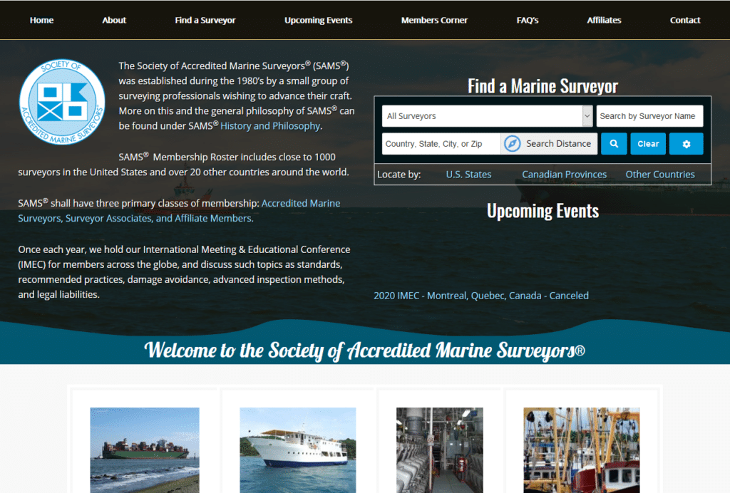 What is the The Society of Accredited Marine Surveyors?